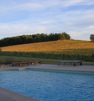 Swimming pool guestrooms Tarn